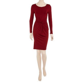 brea jersey dress   red by rise