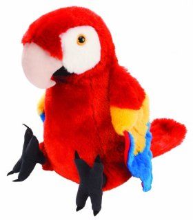 Wild Republic Cuddlekin Macaw Scarlet 12" Plush Toys & Games