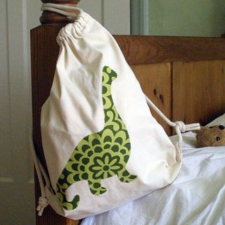 organic cotton applique pump bag kit by kotori kits