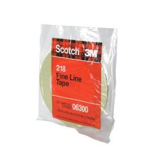 Scotch Fine Line Tape 218 Green, 1/8 in x 60 yd 4.7 mil (Pack of 1)