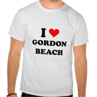 I Love Gordon Beach Michigan Tee Shirts