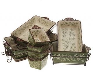 Temp tations Floral Lace 16 Piece Oven To Table Set —