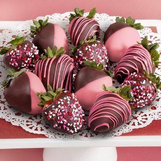 12 Love Berries Chocolate Covered Strawberries  Gourmet Fruit Gifts  Grocery & Gourmet Food