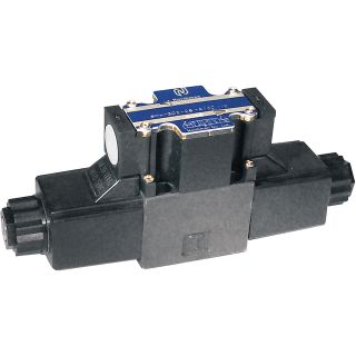 Northman Fluid Power Hydraulic Directional Control Valve – 16.8 GPM, 4500 PSI, 3-Position, Double Solenoid, Open Center Spool, 120 Volt AC Solenoid, Model# SWH-G02-C3-A120-10  Power Solenoid
