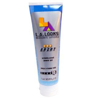 L.a. Looks Trial Size 3 Oz Tube Sport Power Gel (Pack of 12)  Hair Styling Gels  Beauty