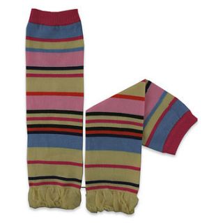 bright stripes baby leg warmer by snuggle feet