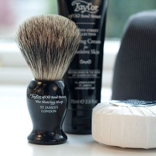 gentleman's pure badger shaving brush by jodie byrne