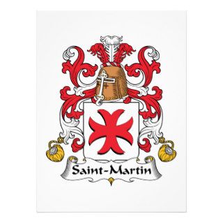 Saint Martin Family Crest Announcements