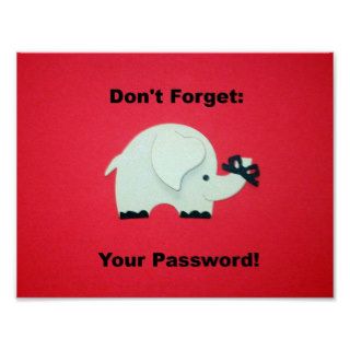 Don't Forget Your Password. Poster