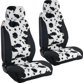 Cow Print Seat Covers   Fleece   (Large)  Made In USA Automotive