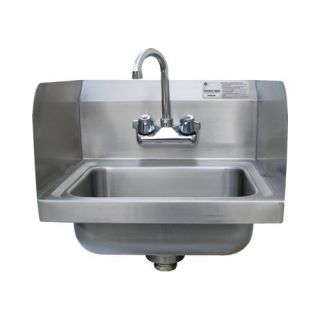 Economy Wall Mounted 15.25 x 17 Hand Sink with Faucet