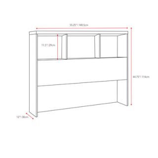 dCOR design Willow Storage Bed & Bookcase Headboard