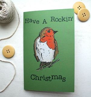woodland robin christmas card by goodnight boutique
