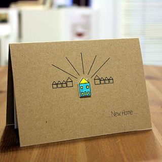 little house 'new home' card by little silverleaf