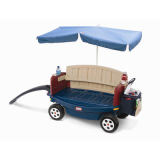 Little Tikes Deluxe Ride and Relax Wagon with Umbrella and Cooler