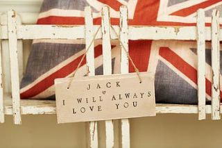 i love you sign   personalised by abigail bryans designs