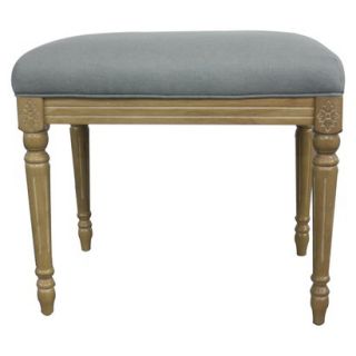 Tiffany Accent Stool   Distressed White