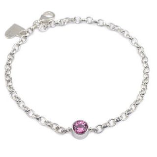 tourmaline bracelet october birthstone by lilia nash jewellery