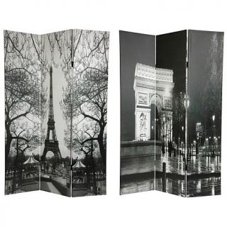 Oriental Furniture 6 Foot Double Sided Eiffel Tower/Arc de Triomphe Room Divide