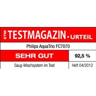 Philips FC7070/01 Nass Trocken Staubsauger AquaTrio (immer Frischwasser, geeignet fr alle Hartbden) silber Küche & Haushalt