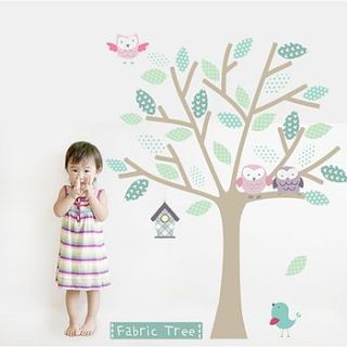 fabric tree wall sticker by littleprints