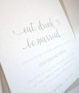 be married personalised wedding invitation by lola's paperie