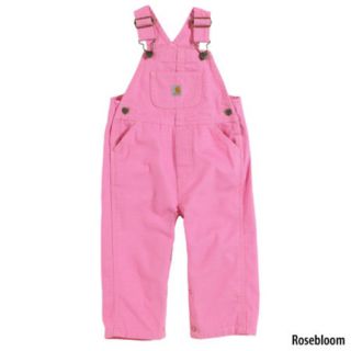 Carhartt Toddler Girls Washed Canvas Bib Overall 731067