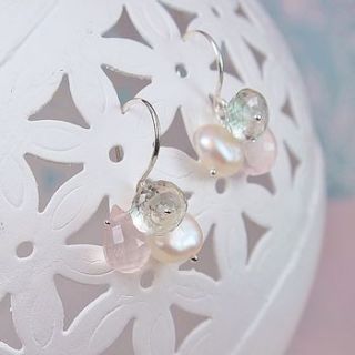 pastel cluster earrings by sophie cunliffe