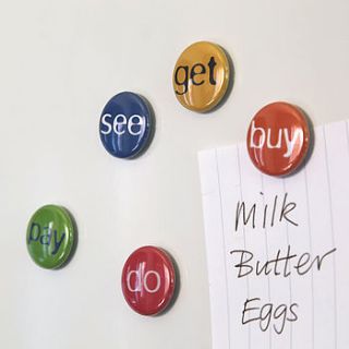reminder fridge and message board magnets by judy holme