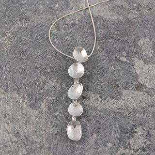 sterling silver pods necklace by otis jaxon silver and gold jewellery