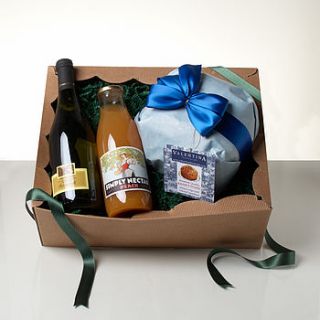 mother's day bellini and panettone hamper by whisk hampers