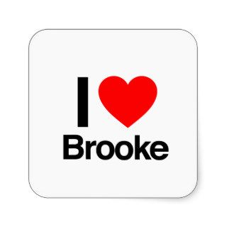 i love brooke sticker