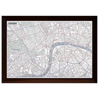 london typographic map by axis maps