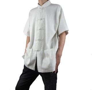 100% Baumwolle Wei&#223 Kung Fu Kampfkunst Tai Chi Hemd Bekleidung XS XL oder Von Ma&#223schneider Bekleidung