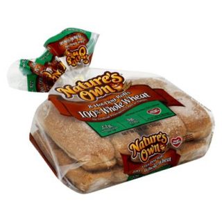 Natures Own 100% Whole Wheat Hot Dog Rolls 8 ct