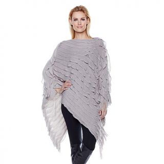 Colleen Lopez "That's So French" Ruffle Poncho Sweater