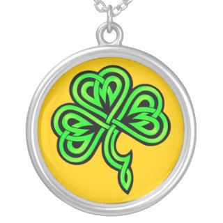 Celtic Knot Shamrock Necklace