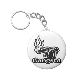 Gangsta Gangster Hip Hop Rap Keychain