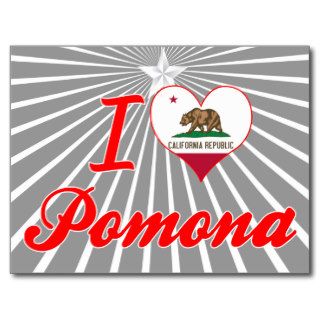 I Love Pomona, California Post Card
