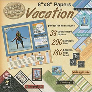 Hot Off The Press Paper Pizazz Cardstock Accent Kit   Vacation