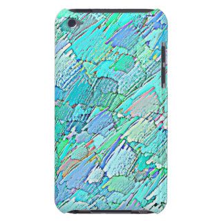Colorful Blue Turquoise Aqua Green Crayon Pattern Case Mate iPod Touch Case