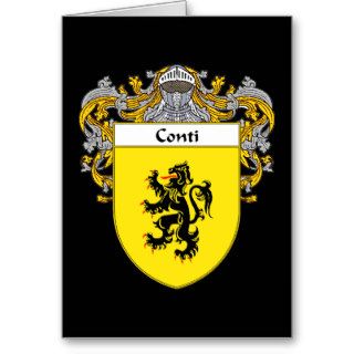 Conti Coat of Arms (Mantled) Cards