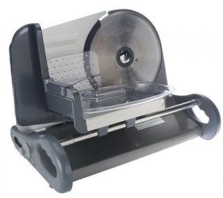 CooksEssentials X Large 8.5 Stainless Steel Food Slicer w/Speed Control —