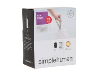 simplehuman 50L Code Q Can Liners   50 Pack White