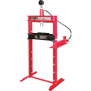 Torin Big Red Hydraulic Shop Press with Gauge Dial — 20-Ton, Model# TRD52004  Hydraulic Presses