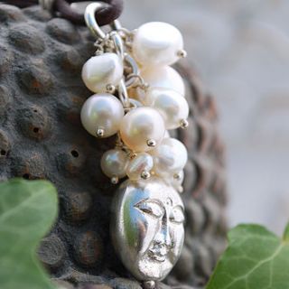 limited edition silver buddha bead necklace by dirty cherub
