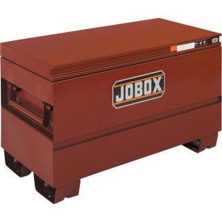 Jobox 42in. Heavy-Duty Steel Chest — Site-Vault Security System, 13.8 Cu. Ft., 42in.W x 20in.D x 23 3/4in.H, Model# 1-653990  Jobsite Boxes