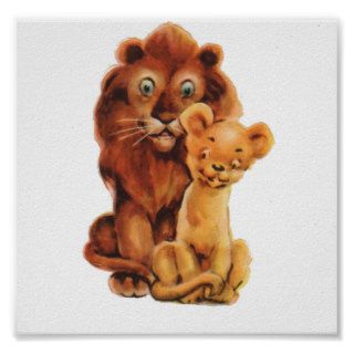Daddy Lion and Son Poster