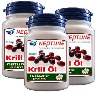 270 Krill l Kapseln mit >> NEPTUNE << Premium Krilll   Grundpreis 22,18 EUR/100 Stk Lebensmittel & Getrnke
