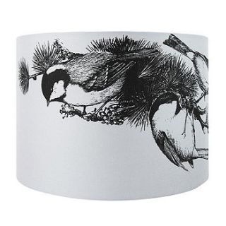 birds handprinted lampshade by particle press and the thousand paper cranes